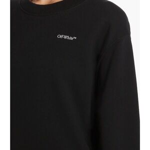 Off-White Black Crewneck Sweater Classic Knit